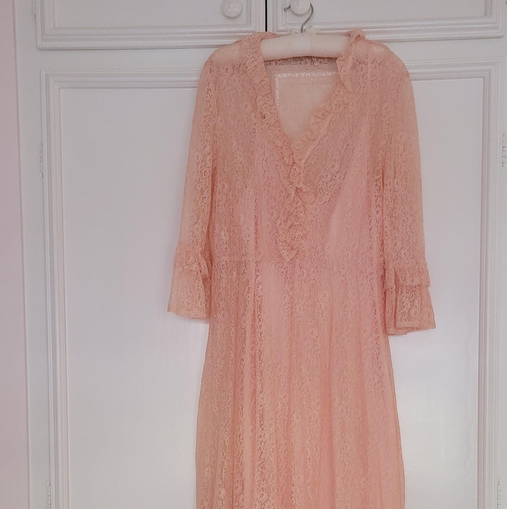 Maje Romancia Lace midi dress